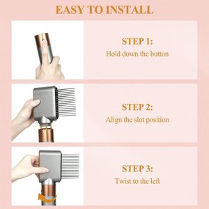 Buse de peigne à dents larges pour <span class=keywords><strong>Dyson</strong></span> <span class=keywords><strong>Airwrap</strong></span> Nickel/Cuivre - Product Image 4