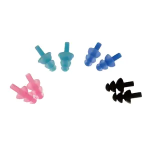 Custom Low Price Waterproof Protector Ear Plugs Swimming Accessories Soft Silicone Colorful Swimming Earplug