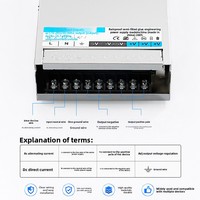 Alimentation LED professionnelle étanche IP45 pour extérieur 12V/24V 60W-400W pour enseignes publicitaires et bandes lumineuses LED