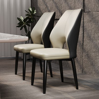 Chaises de salle à manger modernes en acier Kejue avec revêtement en cuir PU - Stables et écologiques pour la maison, les hôtels et les restaurants