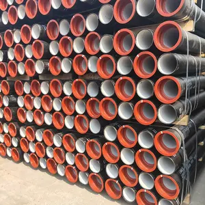 ISO 2531 K9 Factory Direct Sales Price Cement Lining Bitumen Coated Ductile Cast Iron Pipes