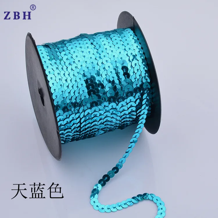 6ミリメートルDIY Lace Sequin Ribbon、Flat Ribbon For Garment Decoration
