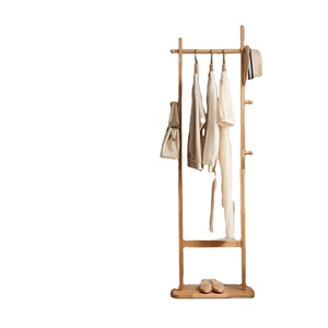 Appendiabiti in <span class=keywords><strong>legno</strong></span> Freestanding cappotto albero con Base in <span class=keywords><strong>legno</strong></span> appendiabiti vestiti vestiti asciugamano per camera da letto bagno - Product Image 4