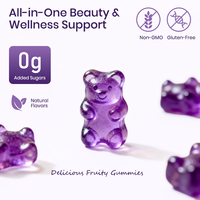 YTBIO Soutien bien-être peau, cheveux et ongles Biotine Collagène Kératine Gummies Marque privée OEM