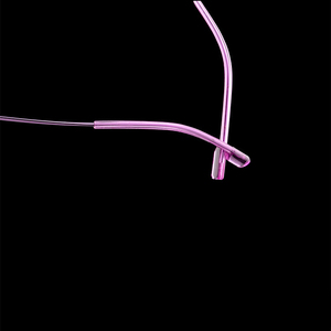 إطار نظارات بدون حواف من سبائك التيتانيوم خفيف الوزن للغاية، نظارات بدون إطار على شكل عين القطة بدون براغي، إطار بصري لقصر النظر جديد - Product Image 3