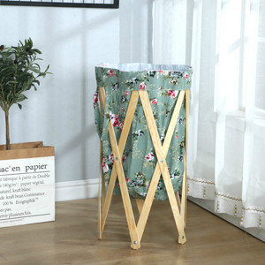 Vestiti scatola di immagazzinaggio organizzatore <span class=keywords><strong>bagno</strong></span> cestino di immagazzinaggio bin legno multifunzione cestino organizer lavanderia contenitore - Product Image 5