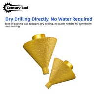 Outil de chanfreinage diamanté brasé M10 et M14 pour carrelage céramique et marbre, fraise à chanfreiner, embout de meulage pour meuleuse d'angle, outils de meulage