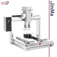 Buy Double Station Soldering Head PCB Mobile Phone Battery Automatic Soldering Machine