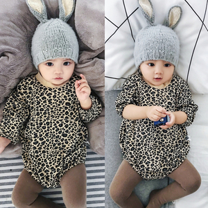Combinaisons pour bébé à imprimé léopard, Combinaison pour bébé personnalisée, Drap en mousse à mémoire de forme lavable, Robe pour bébé fille nouveau-né, Vêtement pour fille - Product Image 5