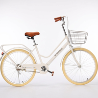 Bicicleta Clásica Urbana para Dama 2026 en Venta / Bicicleta Vintage Personalizada OEM de 26 Pulgadas / Bicicleta Compartida para Mujer Adulta en Stock