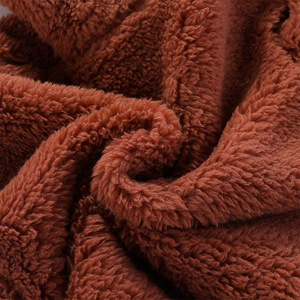 2023 nouveau Style À Capuchon Ours Oreilles Mignon zipper Manteau all-over grenouillères Garçons Et Filles Bébé Solide Couleur Corail <span class=keywords><strong>Polaire</strong></span> Bébé Manteau - Product Image 5