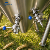Fermenteur de bière artisanale Tonsen Industrial 4000L 40HL, cuve de fermentation conique en acier inoxydable pour brasserie