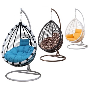 Outdoor <strong>Patio</strong> Furniture Rattan Garden Chair Hanging Wicker Egg Shaped <strong>Patio</strong> <strong>Swings</strong> - Product Image 4