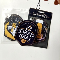 OEM Logo Kustom Kualitas Tinggi Wangi Warna-warni Awal Penyegar Udara Mobil Massal Aksesori Kustom Gambar Fitur Kertas Berat