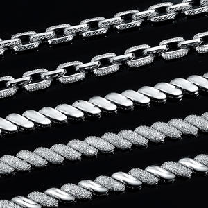 Tren panas kerajinan berat 9mm tembaga zirkon bertatahkan berlian gelang Bezel berlian Kuba gelang Bezel - Product Image 2