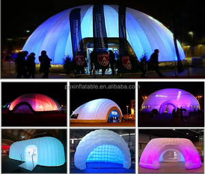 Tienda de campaña publicitaria de feria comercial, carpas de cúpula, iluminación led, carpas de fiesta de club nocturno móvil para eventos, diez inflables al aire libre - Product Image 3