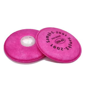 Masker <span class=keywords><strong>Gas</strong></span> Respirator 2091 2097, penyaring debu katun sangat efisien - Product Image 4
