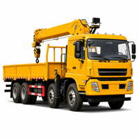 Grue montée sur camion 8x4, grue hydraulique robuste pour les opérations de levage dans les centrales électriques et la construction de ponts