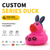 Jouet de bain en forme de canard en caoutchouc de 2 pouces, boîte mystère, style Fête de l'Indépendance, cadeau de Pâques