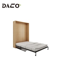 Mécanisme de lit mural rabattable double pour hôtel, avec table, inclinaison verticale