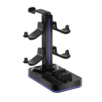 Station de Recharge pour Nintendo Switch 2, Support pour Manettes et Casque, Organisateur Multi-Appareils, Étagère de Rangement