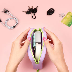 Porte-monnaie en silicone portable à la mode en gros avec bracelet Porte-monnaie pour femmes - Product Image 2