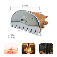 Vente en gros usine : Peignes et planches Gua Sha en térahertz de pureté 99,999 %, outils de massage du cuir chevelu en pierre naturelle Tera Hertz pour les soins quotidiens de la peau