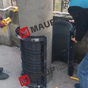 Coffrage rond en plastique ABS réutilisable MAUP pour la construction en béton - Product Image 2