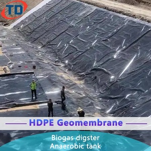 Geomembrana Impermeable Azul Verde para Piscifactorías de 60mil 500 micras, Revestimiento de HDPE para Estanques de Camarones de 0.75mm 1mm 1.5mm 2mm - Product Image 1