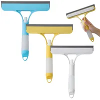 Shower And Window Squeegee Handheld Squeegee Cleaner With 9.5 Silicone  Blade Wiper Cleaning Tool For Washing Shower Door, Bathroom, Car Glass