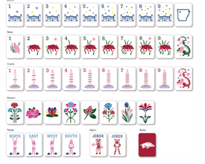 Hotty Toddy Ole Miss Tile Master, Fichas de Mahjong Americanas, Juego de Mahjong Acrílico de Doble Capa con Cartas Joker Universales - Product Image 4