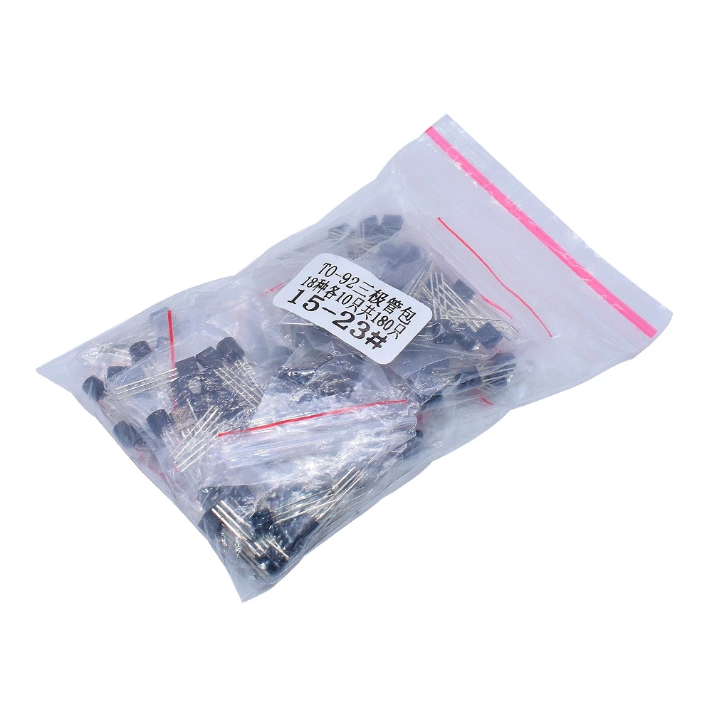 晶 WGZX晶体管组合套件(TO-92) 18种* 10pcs = 180 2N2222 S9013