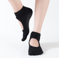 Chaussettes de yoga antidérapantes en coton de haute qualité, nouveau design, mode
