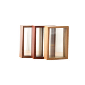 Floating Double Sided Glass Picture Wall Art 3D DIY Wholesale Wooden Shadow Box Photo Frames