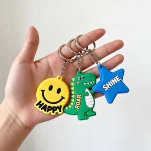 حلقة مفاتيح مطاطية ناعمة ولطيفة ملونة من البي في سي مع شعار ترويجي مخصص، سلسلة مفاتيح سيليكون مخصصة ثلاثية الأبعاد - Product Image 2