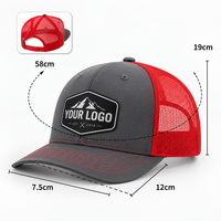 Casquette de baseball personnalisée en maille polyester légère avec logo d'équipe, idéale pour les événements sportifs et la promotion, ajustable, vente en gros, style trucker