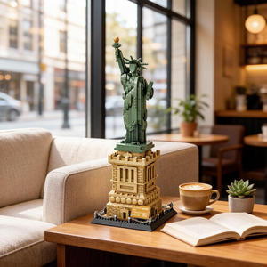 Statue <span class=keywords><strong>de</strong></span> la Liberté New York Amérique Mini Blocs <span class=keywords><strong>de</strong></span> <span class=keywords><strong>Construction</strong></span> Architecturaux Célèbre Monument Urbain Modèle Briques Jouet pour Enfants et Adultes - Product Image 1