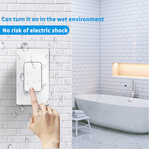 Nhà Máy Bán buôn RF433 không dây động chuyển đổi không có pin Rocker <span class=keywords><strong>push</strong></span> <span class=keywords><strong>button</strong></span> chuyển tường Bảng điều chỉnh không thấm nước tường chuyển đổi ánh sáng - Product Image 5