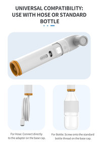 ปืนฉีดน้ำทำความสะอาดส่วนบุคคลโถสุขภัณฑ์แบบพกพาพร้อมหัวฝักบัว<span class=keywords><strong>2</strong></span>หัวสำหรับตั้งแคมป์ - Product Image 2