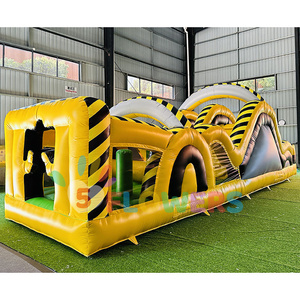 Fabbrica gonfiabile scivolo ostacoli giochi per adulti grado commerciale PVC bambini percorso a ostacoli - Product Image 3