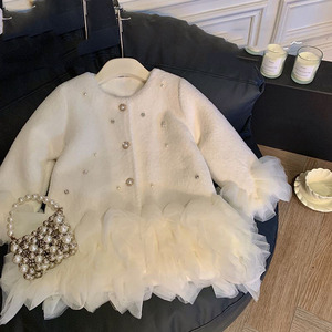 Nuova Giacca in Tulle da Principessa per Bambine, <span class=keywords><strong>Abbigliamento</strong></span> <span class=keywords><strong>Autunno</strong></span> <span class=keywords><strong>Inverno</strong></span>, Vestiti per Compleanno Bimba - Product Image 4