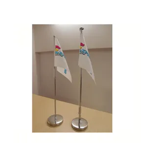 Soporte de mesa de oficina bandera triángulo de banderín banderas