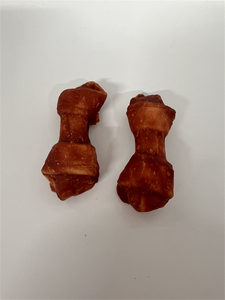 Kích cỡ khác nhau da thô nút xương bao phủ với thịt gà và vịt con chó xử lý con chó nha khoa nhai - Product Image 4