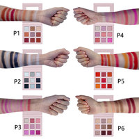 Maquillage Oem High Pigment Beauty Glazed Facile À Appliquer Pas Cher Personnalisé 9 Couleurs Rose Ombre À Paupières Palette De Fard À Paupières