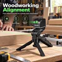 Niveau laser vert ZhonNa mini USB magnétique, outil de positionnement pour le travail du bois, alignement des roues de pneus, composant professionnel pour équipement laser