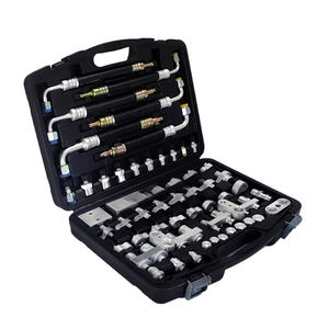 트럭 버전 냉매 누출 감지기 세트 15 어댑터 40 인치 <span class=keywords><strong>UV</strong></span> 라이트 호환 플렉스 스틸 호스 재질 R22/R407C - Product Image 2