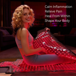 Manta de Terapia de Luz Roja con 2560 LED de 660nm y 850nm, Infrarrojo Cercano, para Alivio del Dolor en Todo el Cuerpo - Product Image 6