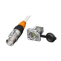 Connecteurs électriques RJ45 en métal de haute qualité IP67, prises et fiches étanches industrielles pour la transmission de signaux