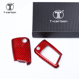 Accessori per auto T-carbonio custodia per chiavi a distanza custodia per chiavi portachiavi per VW Golf 7 MK7 in fibra di carbonio portachiavi per auto accessori - Product Image 5