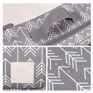 Bolsa de pañales, bolsa de bebé con bolsa de pañales grande aislada con compartimento, bolsillo para viajar - Product Image 6